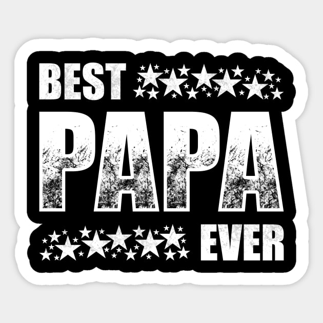 Best Papa Ever Sticker by TeeMaruf